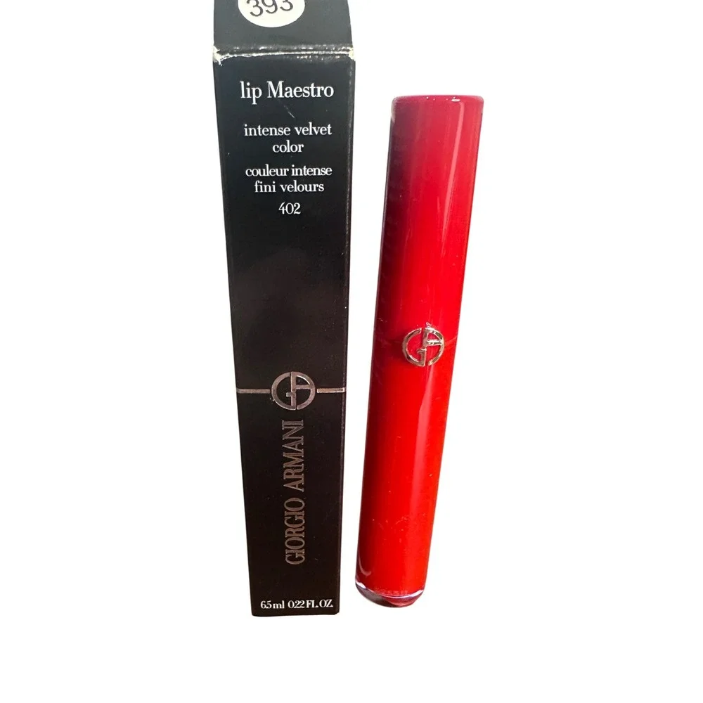 Giorgio Armani Lip Maestro 402 Intense Velvet Color Liquid Lipstick Red 6.5ml